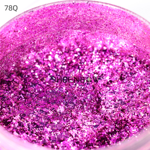 SHEENBOW78QFUCHSIAフラッシュメタリックコスメティックシフトクロミックグリッターフェイスフレークコスメティックアイフェイスフォイル