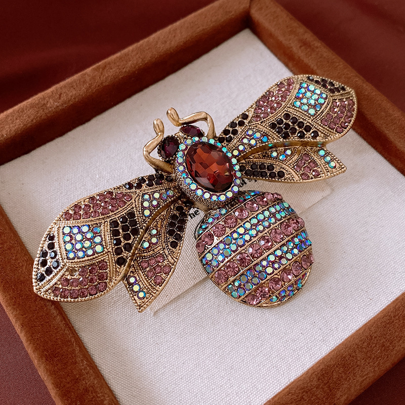 126# broche-Abeille dorée