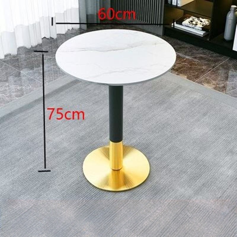 Table ronde blanche Snow Mountain