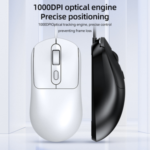 T-WOLF G580 cablato Mouse USB 4D silenzioso tracciamento ottico a LED retroilluminato per Desktop e Notebook portatile uso ufficio commerciale all'ingrosso - Product Image 3