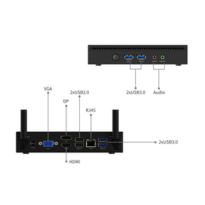 QDE産業用コンピューターWin10マイクロコンピューターI3 Android OPSモジュールPC組み込みコンピューター - Product Image 3