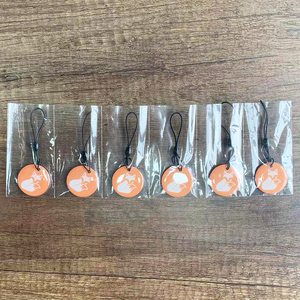 Özel akıllı NFC anahtar Fob etiketi 1k çip kartvizit Instagram epoksi anahtarlık sosyal medya üyelik 13.56MHz frekans erişim - Product Image 6