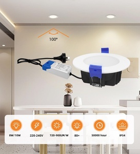 Ultra ince LED Downlight SAA gömme tavan 10W 90MM Tri renk CCT LED dim Downlight yüksek kalite avustralya Downlight - Product Image 4
