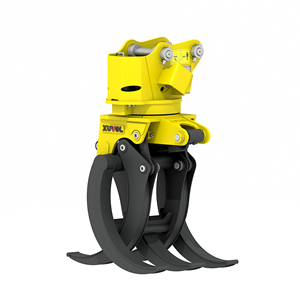 XUVOL Forestry Equipment Excavator Attachment <strong>Timber</strong> Clamp Wood Grab Hydraulic Log Bunching Grapple 360&deg; Rotation 5 Claw Grapple - Product Image 1