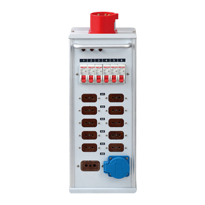 Caja de distribución de luz de escenario SHTX, entrada y salida 32A, salida 16A de 12 vías con luz indicadora de pantalla de voltaje, se puede personalizar - Product Image 3