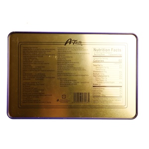 273g hạnh nhân bánh ngọt màu xanh thiếc bán mềm ngọt trứng có hương vị low-carb cổ điển mời hương vị tùy chỉnh bao bì lễ hội Quà Tặng - Product Image 3