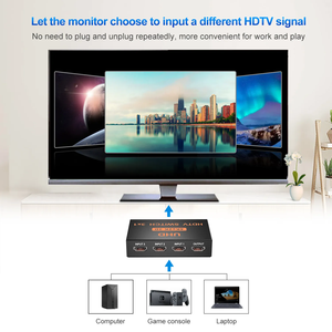 Yüksek hızlı 4K * 2K 3D HD 1080P HDTV Switcher 3-in-1 Out HDTV anahtarı uzaktan kumanda ile Video bölücüler dönüştürücüler için PS4 kutusu - Product Image 6