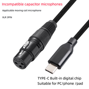 Cable de grabación hembra a XLR, ordenador portátil a micrófono dinámico, Cable de grabación - Product Image 4