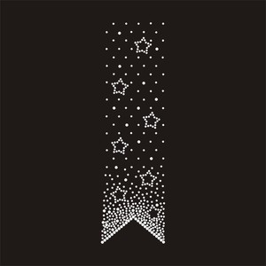 Iron on Custom Strips Crystal Rhinestone Transfer <strong>Cheer</strong> <strong>Bow</strong> Design - Product Image 2