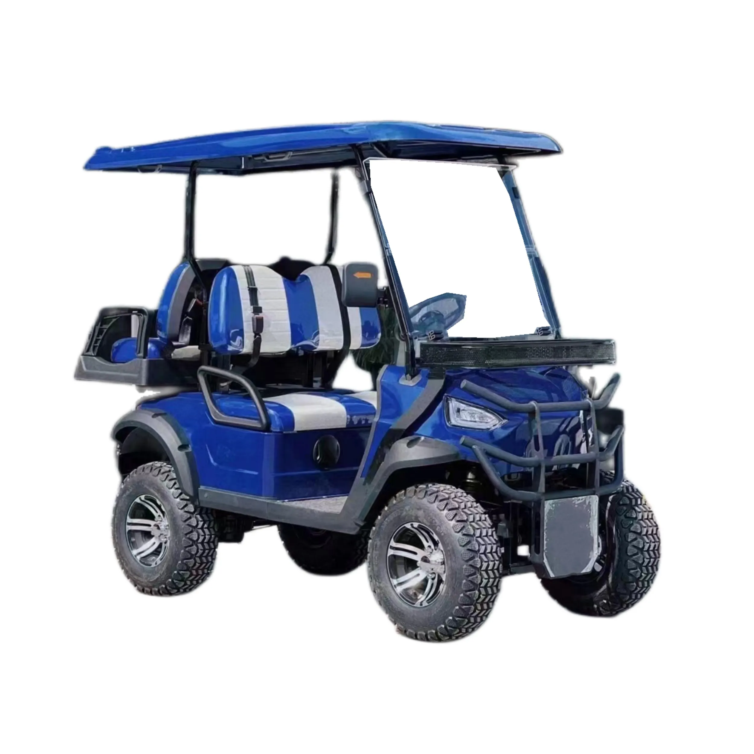 Novo produto lítio golf carts bateria luxo ícone golf carts elétrico 6 lugares para passeios