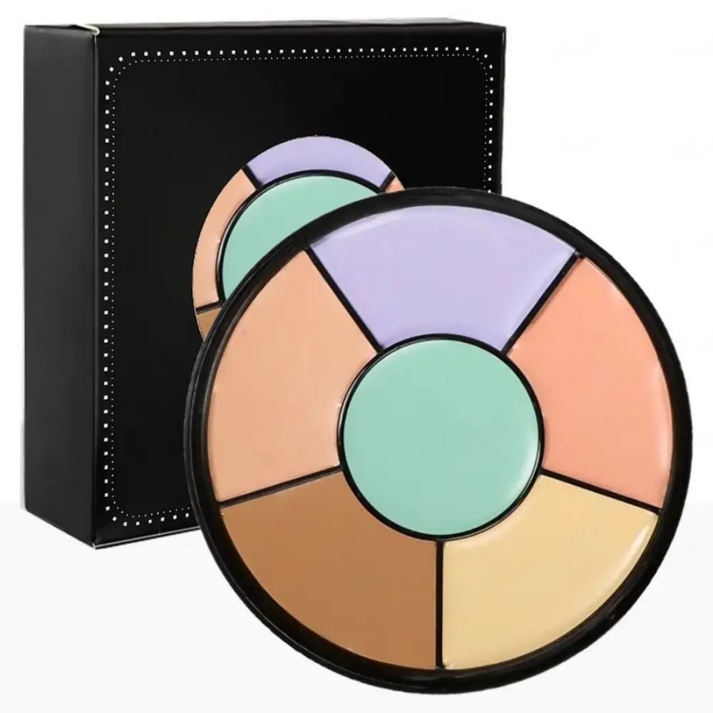 6 Farben Tarnung Kontur und Highlight multifunktionales Make-Up-Palette-Set langanhaltende seidige Kontur-Palette