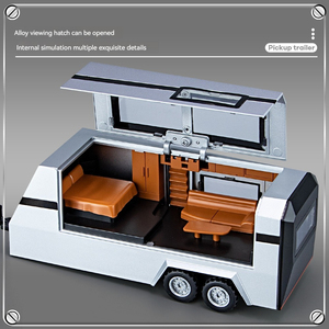 1:32 Diecast <strong>Model</strong> Cars Toy T Cybertruck Pickup RV Alloy Car <strong>Model</strong> with Sound and Light Pullback Metal Toy Car <strong>Model</strong> Toy - Product Image 4