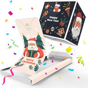DIY patlayan doğum günü hediyesi kutu konfeti Pop up sürpriz kutusu - Product Image 1