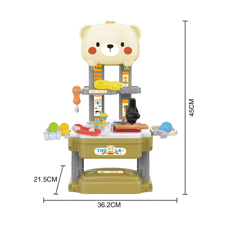 ألعاب مطبخ للأطفال عالية الجودة 3 في 1 للأولاد لعبة بيت الدب لعبة مجموعة ألعاب تخيلية للأطفال