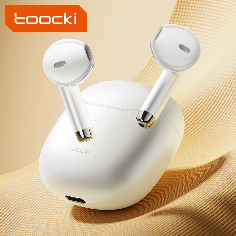 Toocki 2024 yüksek kaliteli kulaklık Mini ses kulakiçi kablosuz Bluetooth kulaklık SX-25 ile dijital ekran BT5.3 TWS Bluetooth