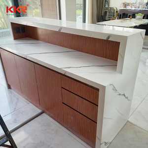 Đá Nhân Tạo Tùy Chỉnh KKR Bàn Quán Bar Thiết Kế Đặc Biệt Bàn Quán Bar Thức Ăn Nhanh - Product Image 5