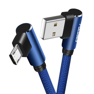 <strong>L</strong> Shape 3.3 Ft 10Ft Fast Charger 90 Degree Mobile Phone Game Cable V8 Kabel Micro <strong>USB</strong> 2.0 Charge Micro-<strong>B</strong> Cabo for Samsung Cable - Product Image 6