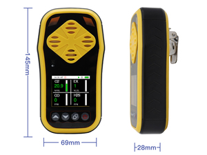 ハンドヘルド4ガスアナライザーCE認定ポータブルマルチ4ガス検知器 (CO、H2S、LEL、CH4用) - Product Image 2