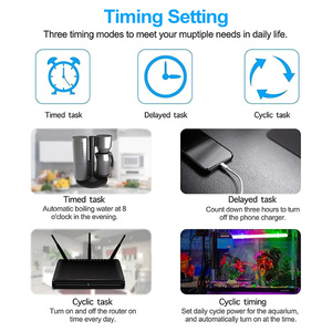 Zigbee Smart Home 16A EU/UK/BR Control remoto inalámbrico Wifi toma de corriente eléctrica inteligente enchufe Compatible con Alexa Google Home - Product Image 3