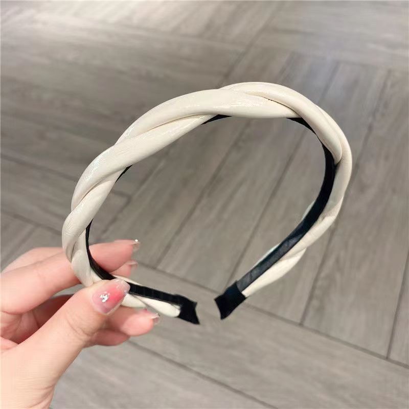 Diadema Twist pu blanca