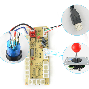 USB-энкодер для аркадных игр с нулевой задержкой для ПК, для джойстика для MAME и Raspberry Pi, запчасти для проектов Retropie