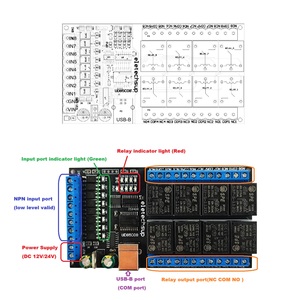 Upgraded 8CH USB Electronic Switch <strong>Input</strong> <strong>Output</strong> Relay Module PC PLC Server Industrial <strong>Computer</strong> IO Expansion Board DC 12V 24V
