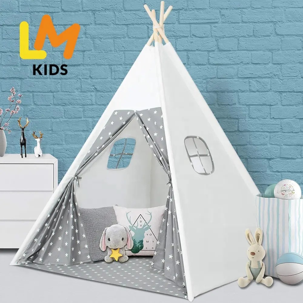 LM casetta per bambini in legno per bambini all'aperto teepee tenda per adulti all'aperto per bambini tenda da letto