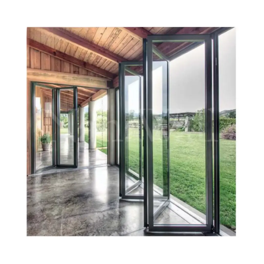 Fenêtre en aluminium fenêtres pliantes bon marché personnalisées