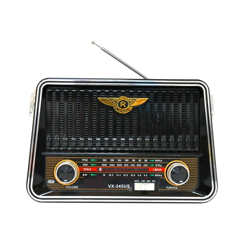 दक्षिण अफ्रीका गर्म बेचने रेडियो पोर्टेबल क्लासिक गर्म बिक्री स्टीरियो एफएम/टीवी/AM/SW1 SW2 बहु बैंड रेडियो VX-345US.2