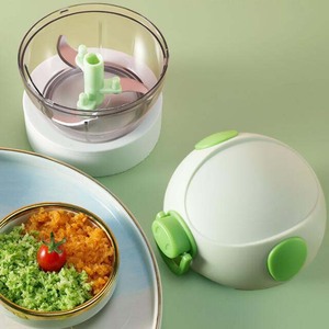 批发厨房手动迷你食物切碎机便携式手拉绳大蒜绞肉机洋葱切割机 - Product Image 4