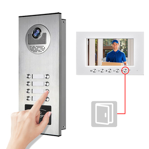 Videocamera di sicurezza con sistema di interfono del monitor videocitofono 12 unità - Product Image 4