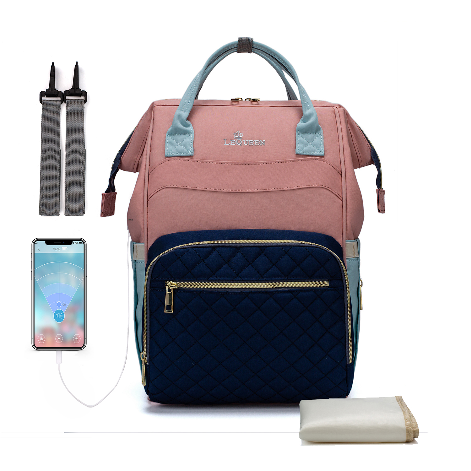 Blu navy-rosa