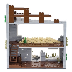 MOC5003 671 יחידות מלחמת העולם השנייה בית נהרס בית שבור אבני בניין סטים צעצועים ערכת בניין