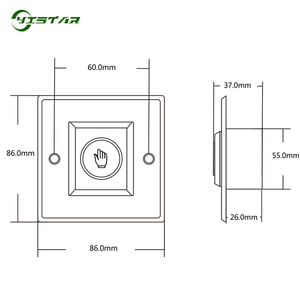 Touchless <strong>Exit</strong> <strong>Button</strong> with <strong>IR</strong> Sensor No Touch Technology and LED Indicator Door <strong>Exit</strong> Switch - Product Image 6