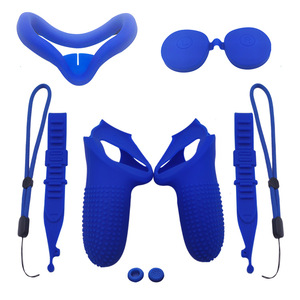VR Accessories Manufacturer Promotion Silicone Protective Headset Cover Kit Face Pad Controller Grips for Oculus <strong>Quest</strong> 2 - Product Image 5