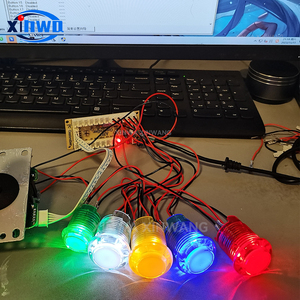 Аркадный джойстик DIY Kit PC Raspberry Pi USB контроллер плата 5 В светодиодные кнопки Sanwa 1P Player Machine оплата монет - Product Image 3