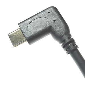 USB3.1 TYPE-C <strong>20CM</strong> Black Cable Right-Angle <strong>USB</strong> C/Type C Data Cables