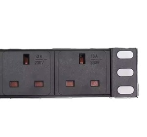 13A สายไฟต่อพ่วง<span class=keywords><strong>7</strong></span>ทางปลั๊กเสียบหลายตัว PDU สายไฟยาว2เมตรเบ้าเสียบผนังทองแดงสำหรับบ้านสำนักงานอลูมิเนียม CN - Product Image 5