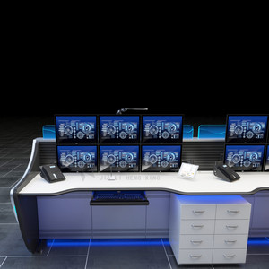 Consola de sala de control OEM/ODM para consola de comando de tráfico fabricante de consola de estación de trabajo de escritorio de centro de operaciones - Product Image 5
