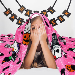 Vua Kích Thước Trẻ Em Lông Cừu Chăn Ấm Dày In Động Vật Ném Chăn Cho Mùa Đông Halloween Trang Trí Nội Thất - Product Image 2