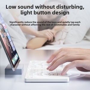 Arco plegable silencioso X23S para teclado Bluetooth para Apple iPad teléfonos móviles tabletas interruptor mecánico Delgado PC/computadoras para juegos - Product Image 3