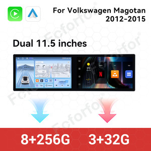 23'' Dual Screen Car Radio for Volkswagen <strong>Magotan</strong> 2012-2015 Android 14 GPS Navigation Multimedia Player Auto Wireless Carplay - Product Image 4