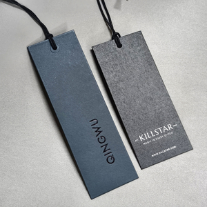 YH-Luxury <strong>Custom</strong> Hang Tags With Logo Design and Printing Fashion Garment Paper Hang Tag Embossed Clothing Swing Tag With <strong>String</strong> - Product Image 4