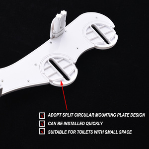 Sıcaklık göstergesi ile yeni Model akıllı tuvalet kapağı ABS takılı bide sıcak soğuk su çift meme kadınsı popo yıkama için - Product Image 3