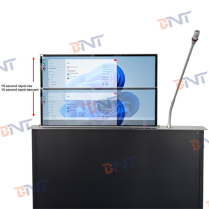 Hidden Desk Computer Equipment Konferenz system mit LCD-Monitor für Präsentation und Video Monitor Lift-Funktion