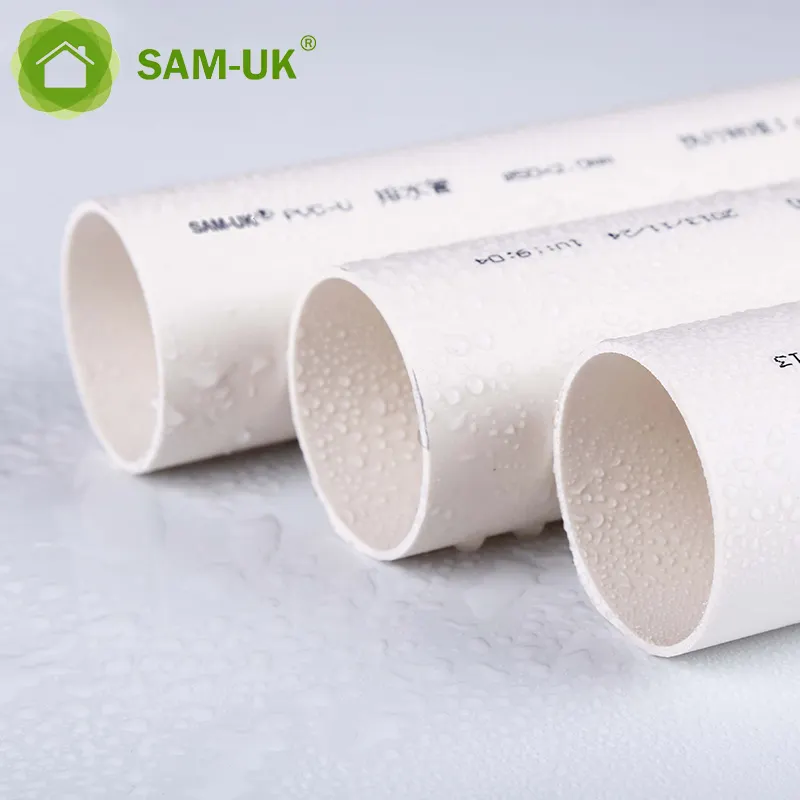 High quality 100% high density plastic upvc tube drainage 18" schedule 40 drain pvc pipe fitting