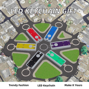Llaveros literna Quà tặng khuyến mãi xách tay mini LED móc khóa ánh sáng phẳng Torch Đèn pin vòng chìa khóa móc chìa khóa ánh sáng đèn <span class=keywords><strong>flash</strong></span> - Product Image 2