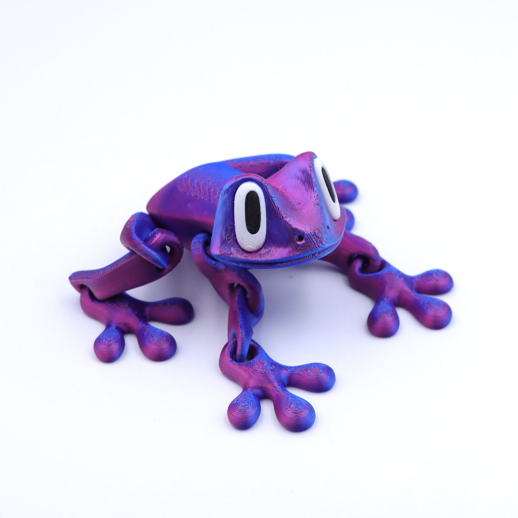 21cm fermoir magnétique grenouille-laser violet