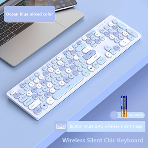 Punk Gaming Slim Wireless <strong>Keyboard</strong> and Mouse Set Silent <strong>Computer</strong> Notebook Accessory with Office Features for Girls - Product Image 6