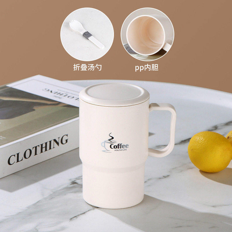 ivory white-plastic folding spoon